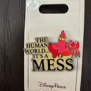 Disney Silver Pin with Black Accents